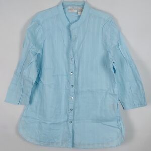 Erika Button-Down Shirt Top Size L | Casual Going Out Spring Summer Fall Work